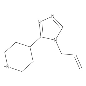 4-[4-(prop-2-en-1-yl)-4H-1,2,4-triazol-3-yl]piperidine Structure