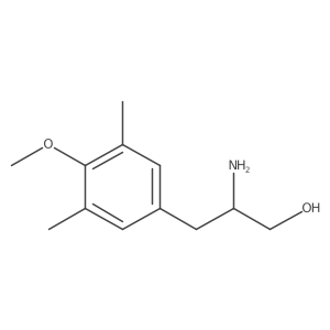 2-Amino-3-(4-methoxy-3,5-dimethylphenyl)propan-1-ol结构式