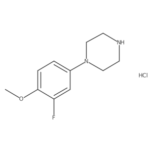 1-(3-Fluoro-4-methoxyphenyl)piperazine hydrochloride结构式