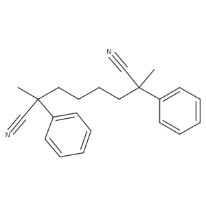 2,7-Dimethyl-2,7-diphenyloctanedinitrile结构式