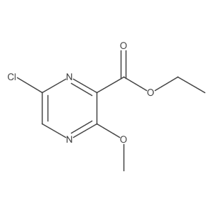 Ethyl 6-chloro-3-methoxypyrazine-2-carboxylate结构式