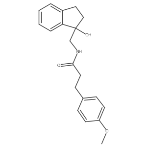N-((1-hydroxy-2,3-dihydro-1H-inden-1-yl)methyl)-3-(4-methoxyphenyl)propanamide Structure