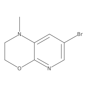 7-Bromo-1-methyl-2,3-dihydropyrido[2,3-b][1,4]oxazine结构式