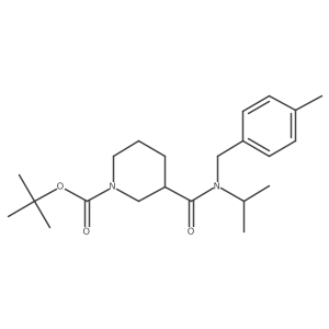 tert-Butyl 3-(isopropyl(4-methylbenzyl)carbamoyl)piperidine-1-carboxylate Structure