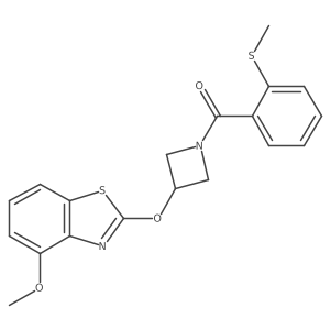 (3-((4-Methoxybenzo[d]thiazol-2-yl)oxy)azetidin-1-yl)(2-(methylthio)phenyl)methanone Structure