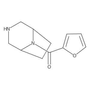 3,8-Diazabicyclo[3.2.1]octan-8-yl(furan-2-yl)methanone结构式