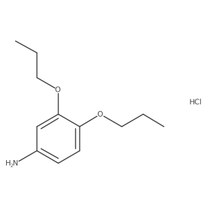3,4-Dipropoxyaniline hydrochloride结构式