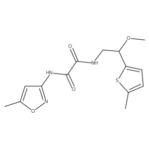 N1-(2-methoxy-2-(5-methylthiophen-2-yl)ethyl)-N2-(5-methylisoxazol-3-yl)oxalamide结构式