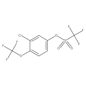 3-Chloro-4-(trifluoromethoxy)phenyl trifluoromethanesulphonate结构式