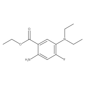 Ethyl 2-amino-5-(diethylamino)-4-fluorobenzoate结构式