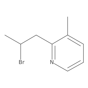 2-(2-Bromopropyl)-3-methylpyridine结构式