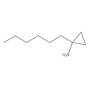 1-Hexylcyclopropan-1-amine结构式