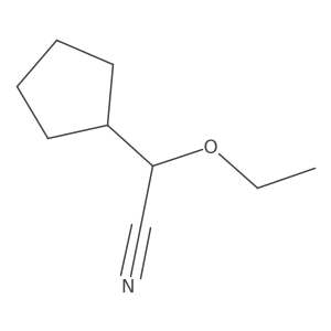 2-Cyclopentyl-2-ethoxyacetonitrile Structure