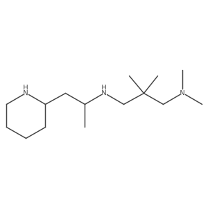 1,3-Propanediamine, N1,N1,2,2-tetramethyl-N3-[1-methyl-2-(2-piperidinyl)ethyl]- Structure