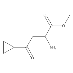 Methyl 2-amino-4-cyclopropyl-4-oxobutanoate结构式