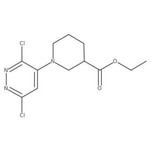 Ethyl 1-(3,6-Dichloro-4-pyridazinyl)piperidine-3-carboxylate Structure