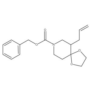 Benzyl 6-allyl-1,4-dioxa-8-azaspiro[4.5]decane-8-carboxylate结构式