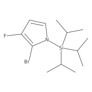 2-bromo-3-fluoro-1-[tris(propan-2-yl)silyl]-1H-pyrrole Structure