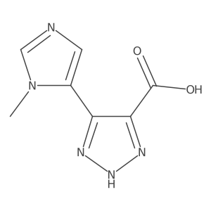 5-(1-methyl-1H-imidazol-5-yl)-1H-1,2,3-triazole-4-carboxylic acid Structure