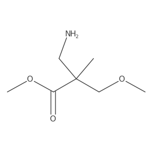 Methyl 3-amino-2-(methoxymethyl)-2-methylpropanoate结构式