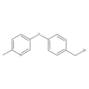 5-[4-(Bromomethyl)phenoxy]-2-methylpyridine Structure