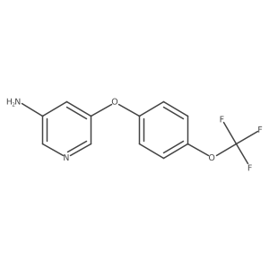 5-(4-(Trifluoromethoxy)phenoxy)pyridin-3-amine结构式