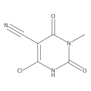 6-Chloro-3-methyl-2,4-dioxo-1,2,3,4-tetrahydropyrimidine-5-carbonitrile Structure