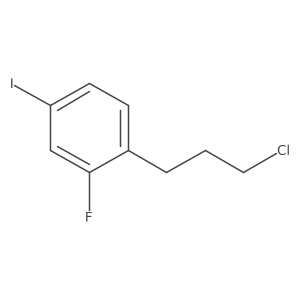 1-(3-Chloropropyl)-2-fluoro-4-iodobenzene结构式