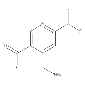4-(Aminomethyl)-6-(difluoromethyl)nicotinoyl chloride Structure