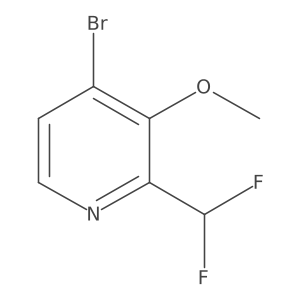 4-Bromo-2-(difluoromethyl)-3-methoxypyridine Structure