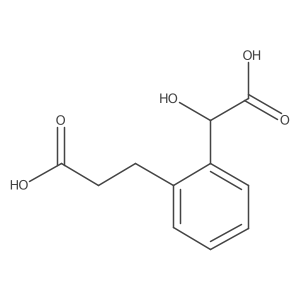 (2-(Carboxy(hydroxy)methyl)phenyl)propanoic acid结构式