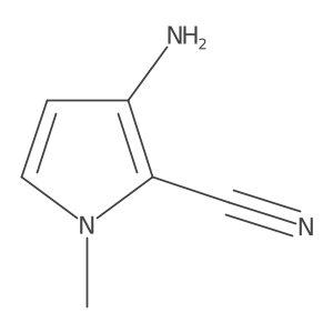 3-Amino-1-methyl-1H-pyrrole-2-carbonitrile结构式