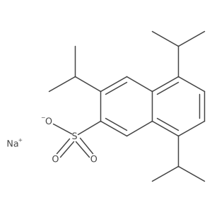 Sodium 3,5,8-tris(1-methylethyl)naphthalene-2-sulfonate结构式