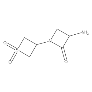 3-Amino-1-(1,1-dioxidothietan-3-yl)azetidin-2-one Structure