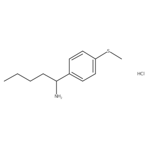 1-(4-(Methylthio)phenyl)pentan-1-amine hydrochloride结构式