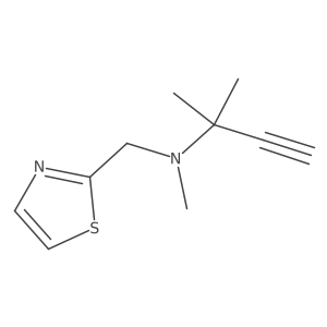 Methyl(2-methylbut-3-yn-2-yl)[(1,3-thiazol-2-yl)methyl]amine Structure