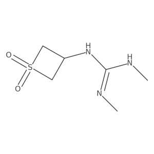 1-(1,1-Dioxidothietan-3-yl)-2,3-dimethylguanidine Structure