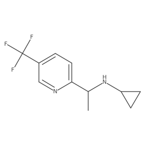 N-[1-[5-(trifluoromethyl)pyridin-2-yl]ethyl]cyclopropanamine Structure
