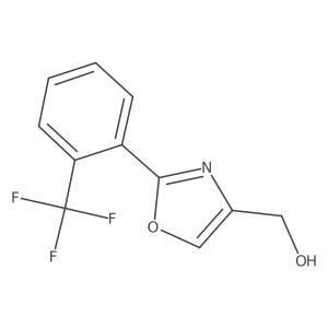 [2-[2-(Trifluoromethyl)phenyl]-1,3-oxazol-4-yl]methanol Structure