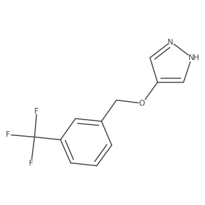 4-((3-(Trifluoromethyl)benzyl)oxy)-1H-pyrazole Structure
