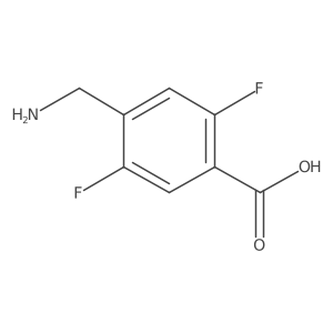 4-(Aminomethyl)-2,5-difluorobenzoic acid结构式