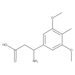 3-Amino-3-(3,5-dimethoxy-4-methylphenyl)propanoic acid结构式