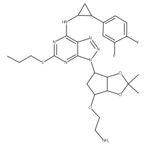 Deshydroxy Amino Ticagrelor Acetonide结构式