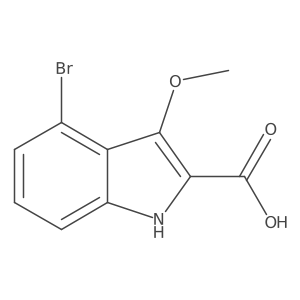 4-bromo-3-methoxy-1H-indole-2-carboxylic Acid Structure
