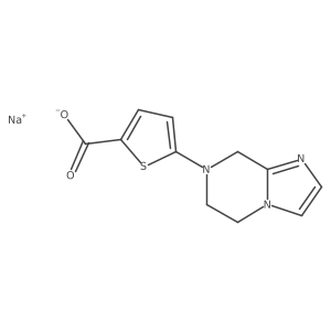 sodium 5-{5H,6H,7H,8H-imidazo[1,2-a]pyrazin-7-yl}thiophene-2-carboxylate Structure
