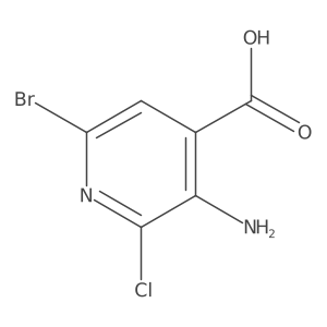3-Amino-6-bromo-2-chloroisonicotinic acid Structure