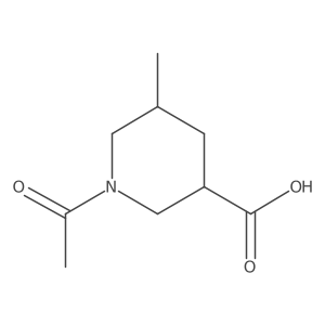 1-Acetyl-5-methylpiperidine-3-carboxylic acid Structure