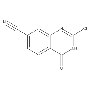 2-Chloro-4-oxo-3,4-dihydroquinazoline-7-carbonitrile结构式