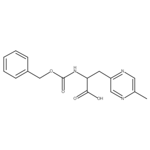 2-{[(Benzyloxy)carbonyl]amino}-3-(5-methylpyrazin-2-yl)propanoic acid Structure