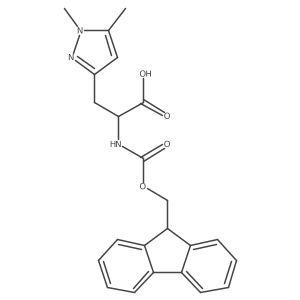 3-(1,5-dimethyl-1H-pyrazol-3-yl)-2-({[(9H-fluoren-9-yl)methoxy]carbonyl}amino)propanoic acid Structure